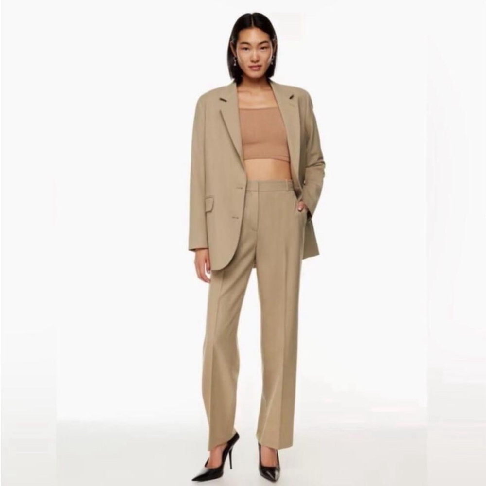Babaton Agency pant 16 32.5” matte pearl? long